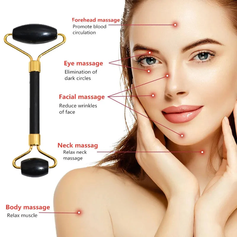 Beauty Face Care Jade Massage Device for Skin Tightening & Relaxation - SouqFinds- Beauty Face Care Jade Massage Device for Skin Tightening & Relaxation- Beauty Face Care Jade Massage Device for Skin Tightening & Relaxation